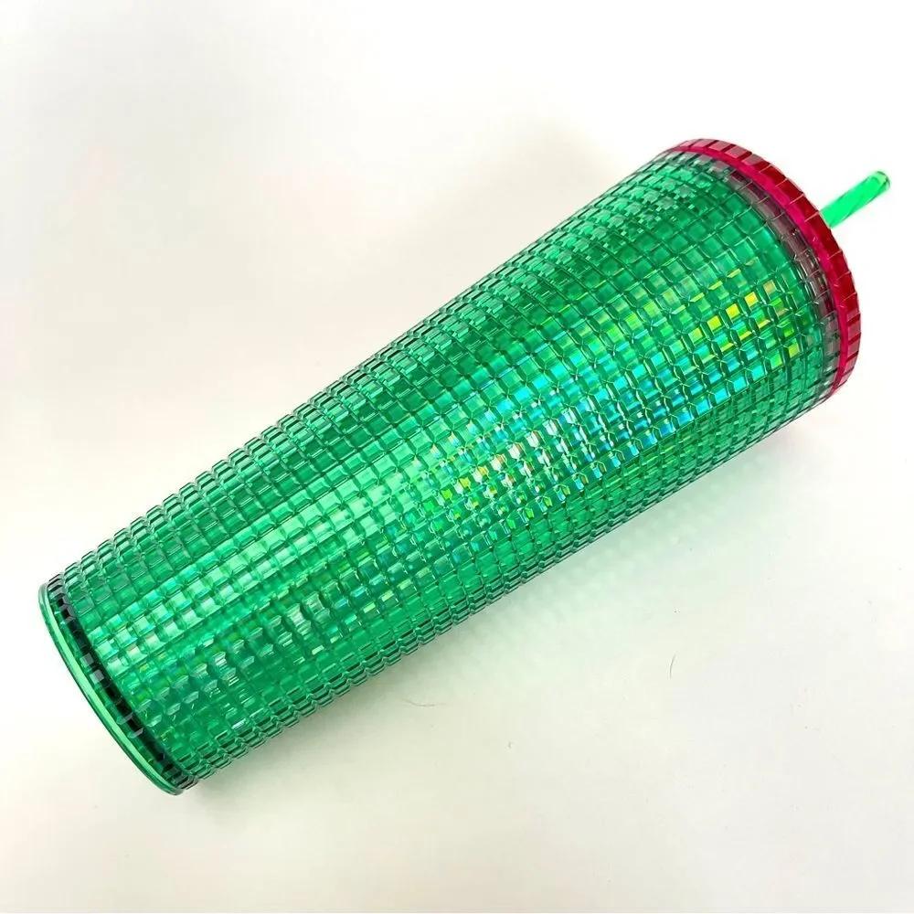 STARBUCKS 24oz TUMBLER LIMITED EDITION BEST MOST FAVORITE IRIDESCENT GREEN